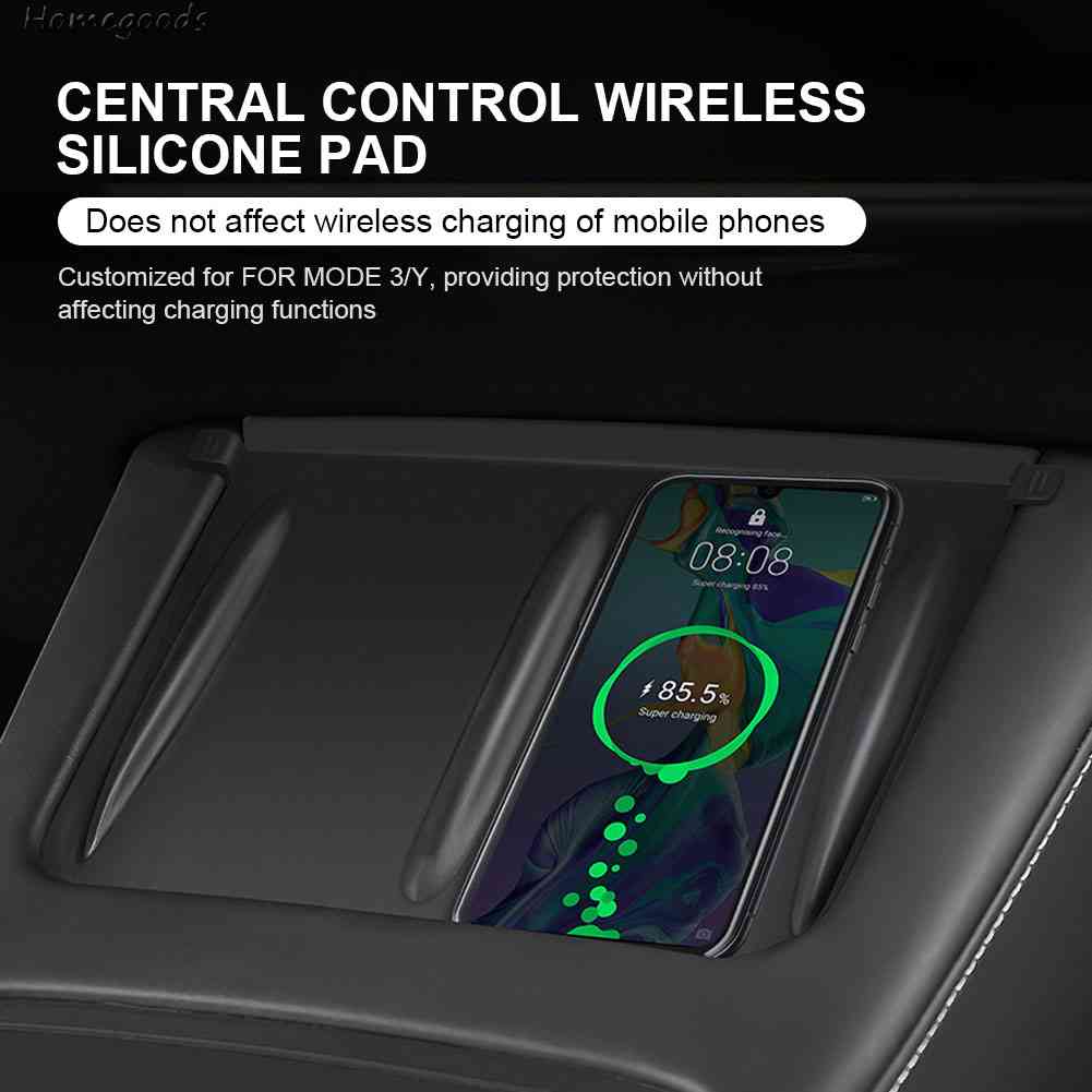 Đệm Đỡ Điện Thoại Bằng Silicon Chống Trượt Cho Tesla Model 3 / Y 2023