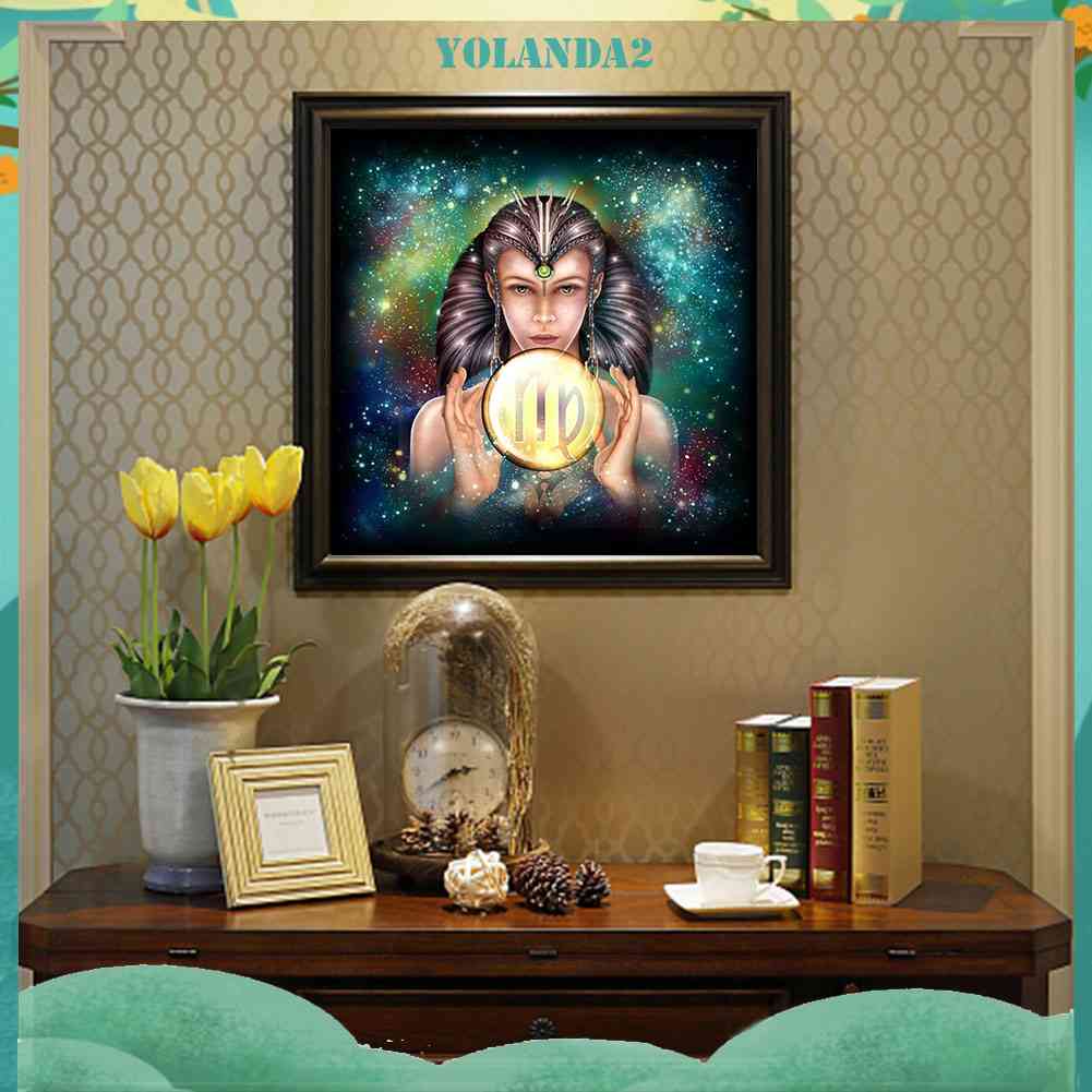 Bộ Tranh Đính Đá 5D Toàn Diện Họa Tiết Chòm Sao Độc Đáo DIY