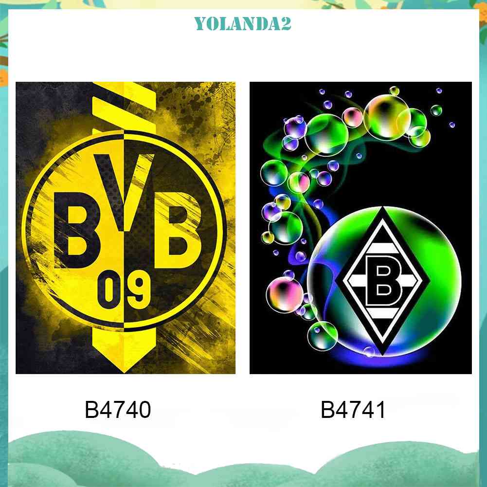 Bộ Tranh Đính Đá 5D Toàn Diện Họa Tiết Logo Độc Đáo DIY Dùng Trang Trí Nhà Cửa