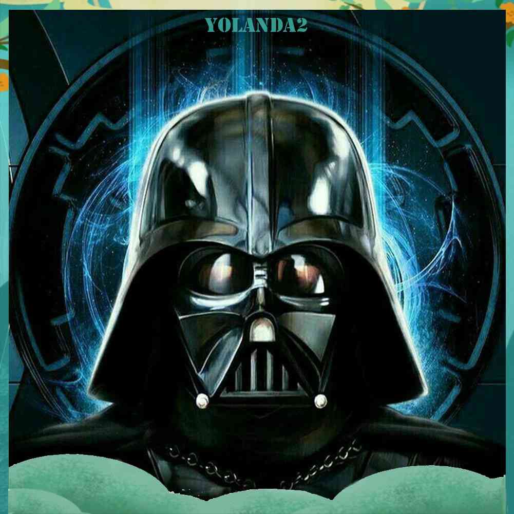 Tranh Đính Đá Kim Cương Toàn Bộ 5D DIY Hình Vẽ Darth Vader Trang Trí Nhà Cửa