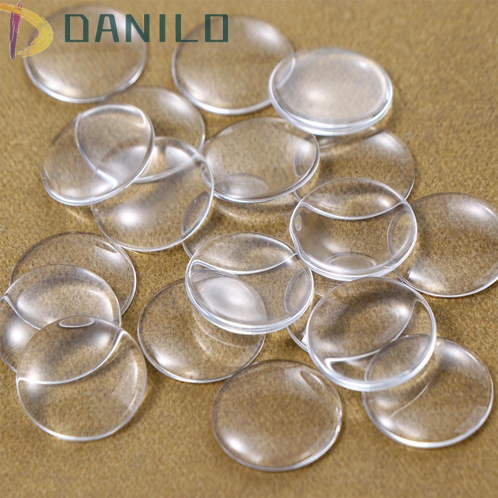 Danilo Set 20 Miếng Dán Mắt Kính Làm Trang Sức Búp Bê Mắt Phẳng Trong Suốt