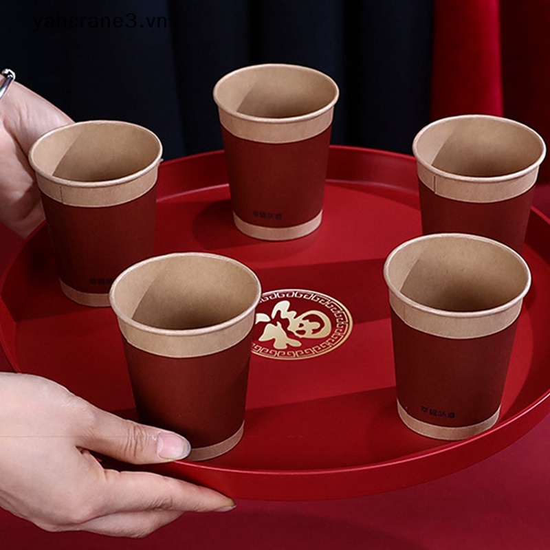 1 Khay Đựng Bánh Mì Nướng Hình Tròn / Vuông Bằng Nhựa Màu Đỏ Trung Hoa Trang Trí Khách Sạn / Tiệc Cưới / Lễ Hội / Lễ Hội / Tiệc Tùng {yancrane3.V