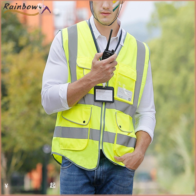 Bộ Quần Áo Bảo Hộ Phản Quang Không Tay An Toàn Khi Lái Xe