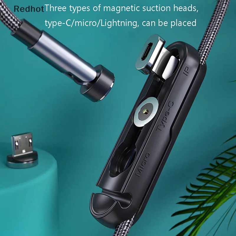 Hộp Đựng Dây Cáp Sạc Từ Tính Màu Đen Nhỏ Gọn