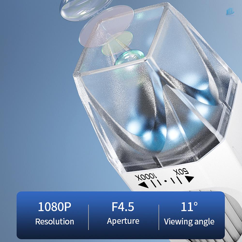 Kính Hiển Vi USB WiFi 2MP 1080P s2mwvn Có Đèn LED Với Giá Đỡ Có Thể Uốn Cong Cho Máy Tính / Điện Thoại