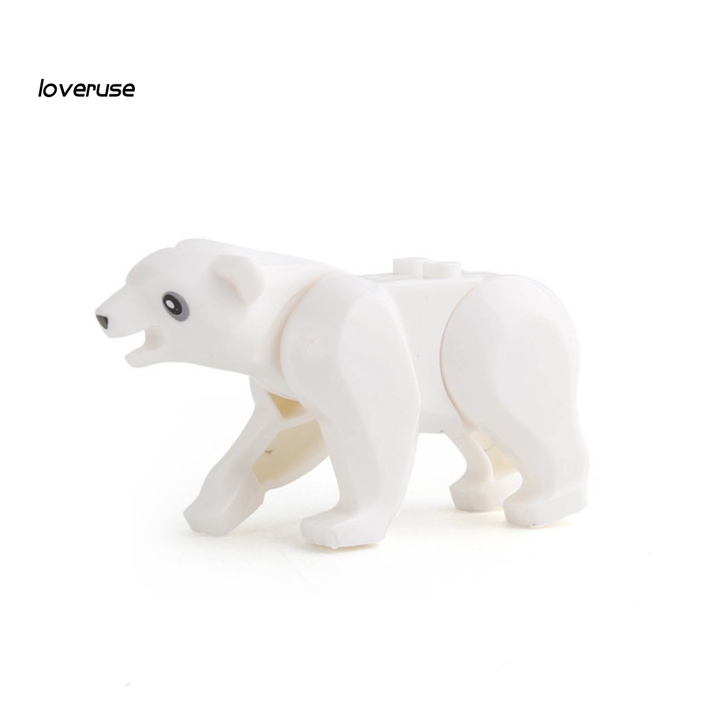 Mô Hình Đồ Chơi Lắp Ráp Mini Hình Động Vật Dễ Thương Dùng Làm Quà Tặng Giáng Sinh Cho Bé