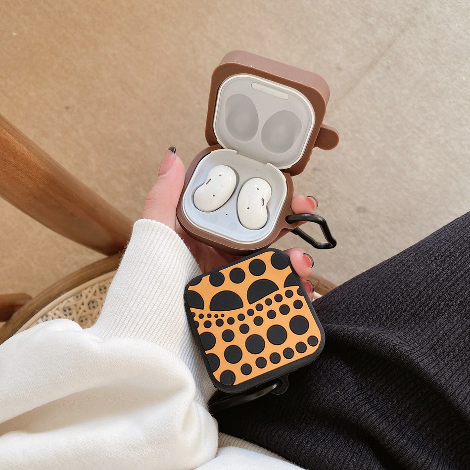 Vỏ Bảo Vệ Hộp Sạc Tai Nghe Bluetooth Samsung Galaxy buds 2 2pro / buds live / buds pro Bằng Silicon Hình Cây Kem