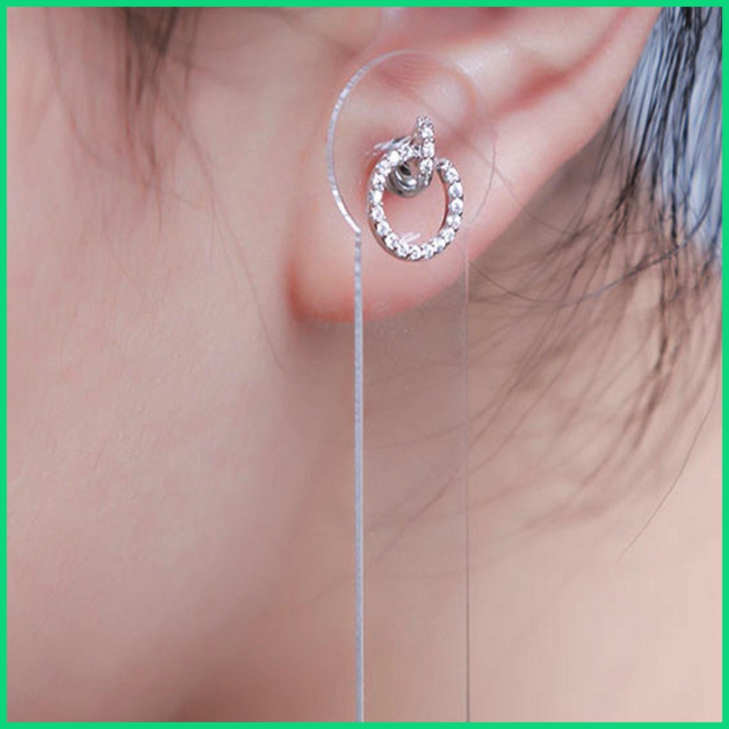 Set 5 Thanh Acrylic Cố Định Bông Tai Thiết Kế Cong Tiện Lợi Dễ Dùng