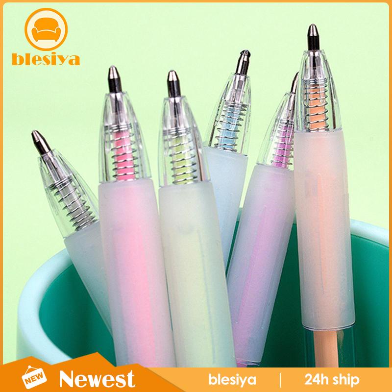 Set 6 Bút Nhấn Nhanh Khô Kèm Ruột Bút Thay Thế Tiện Dụng