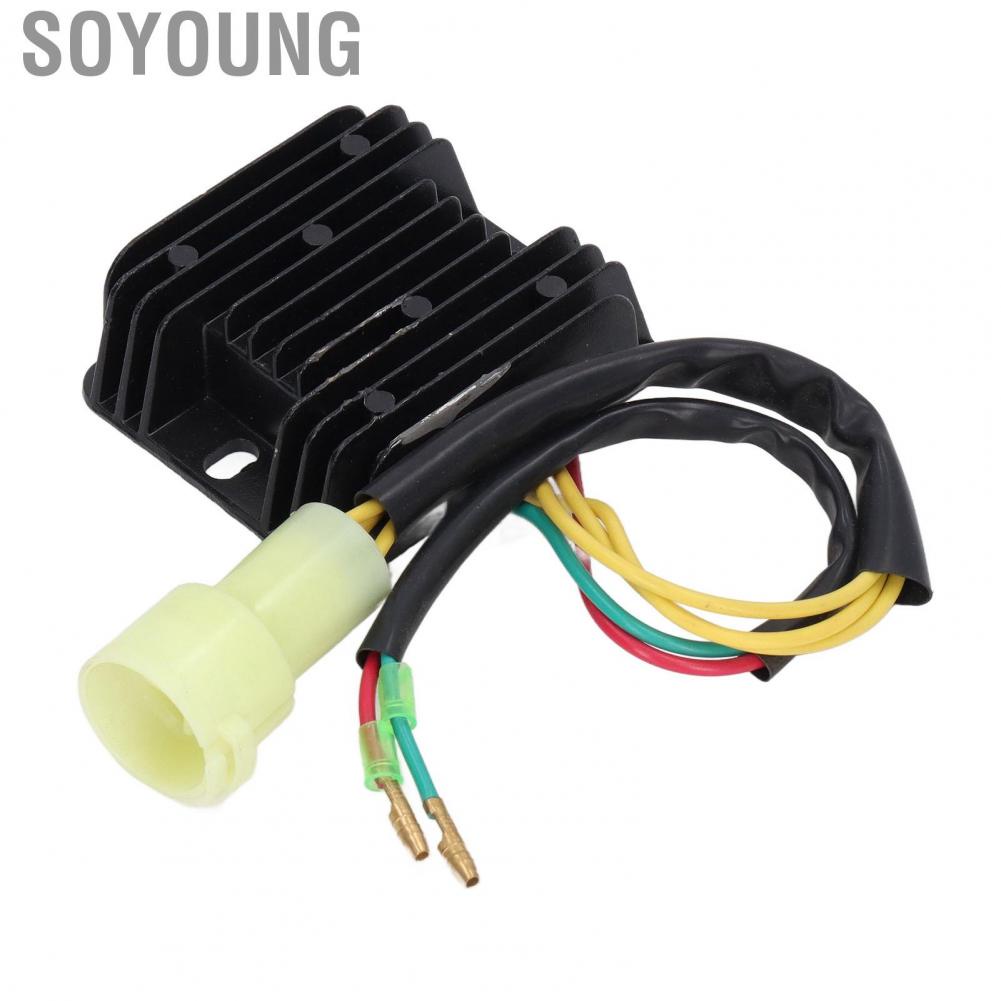 Soyoung Voltage Regulator Rectifier  High Strength Voltage Regulator Metal Easy Install  for ATV