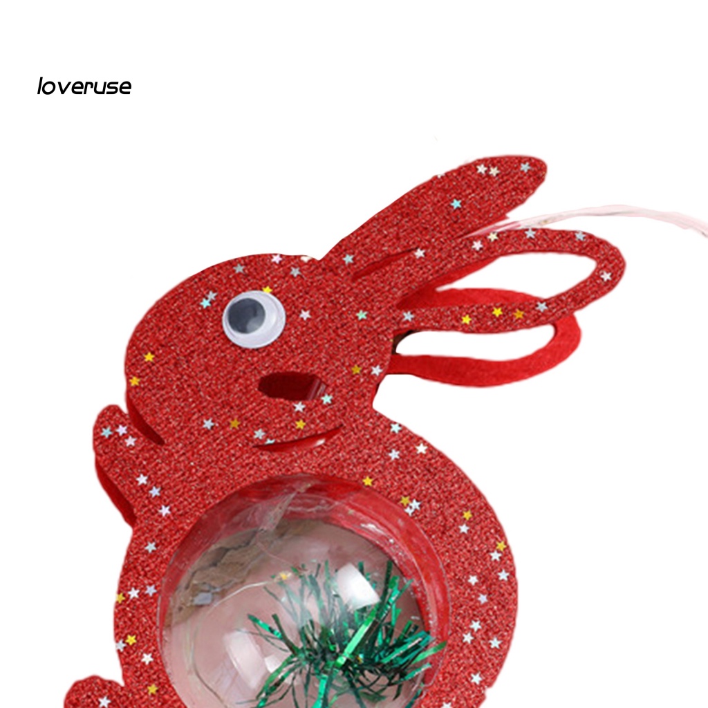 Lồng Đèn Phát Sáng Hình Thỏ Hoạt Hình Trang Trí Năm Mới