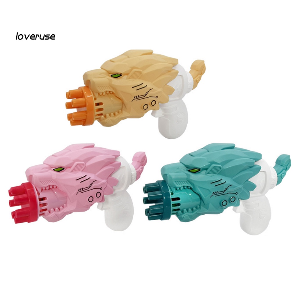 Quạt Phun Bong Bóng Điện Tử Mini Hình Khủng Long Có Đèn LED Phát Sáng Cho Hoạt Động Ngoài Trời