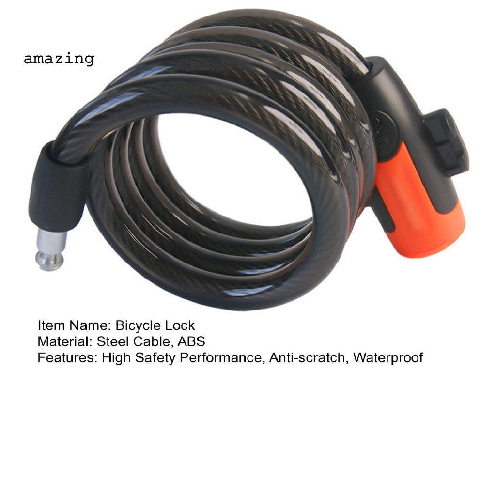 1 Bộ Khóa An Toàn Chống Gỉ Độ Bền Cao Cho Xe Đạp Leo Núi