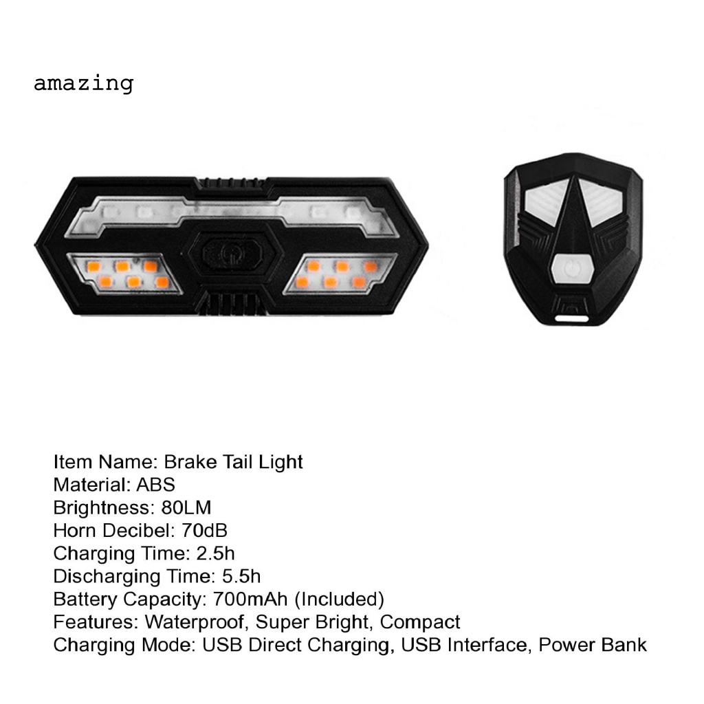 Loa Cảnh Báo Rẽ Gắn Đuôi Xe Đạp Chống Rỉ Sét Dễ Lắp Đặt