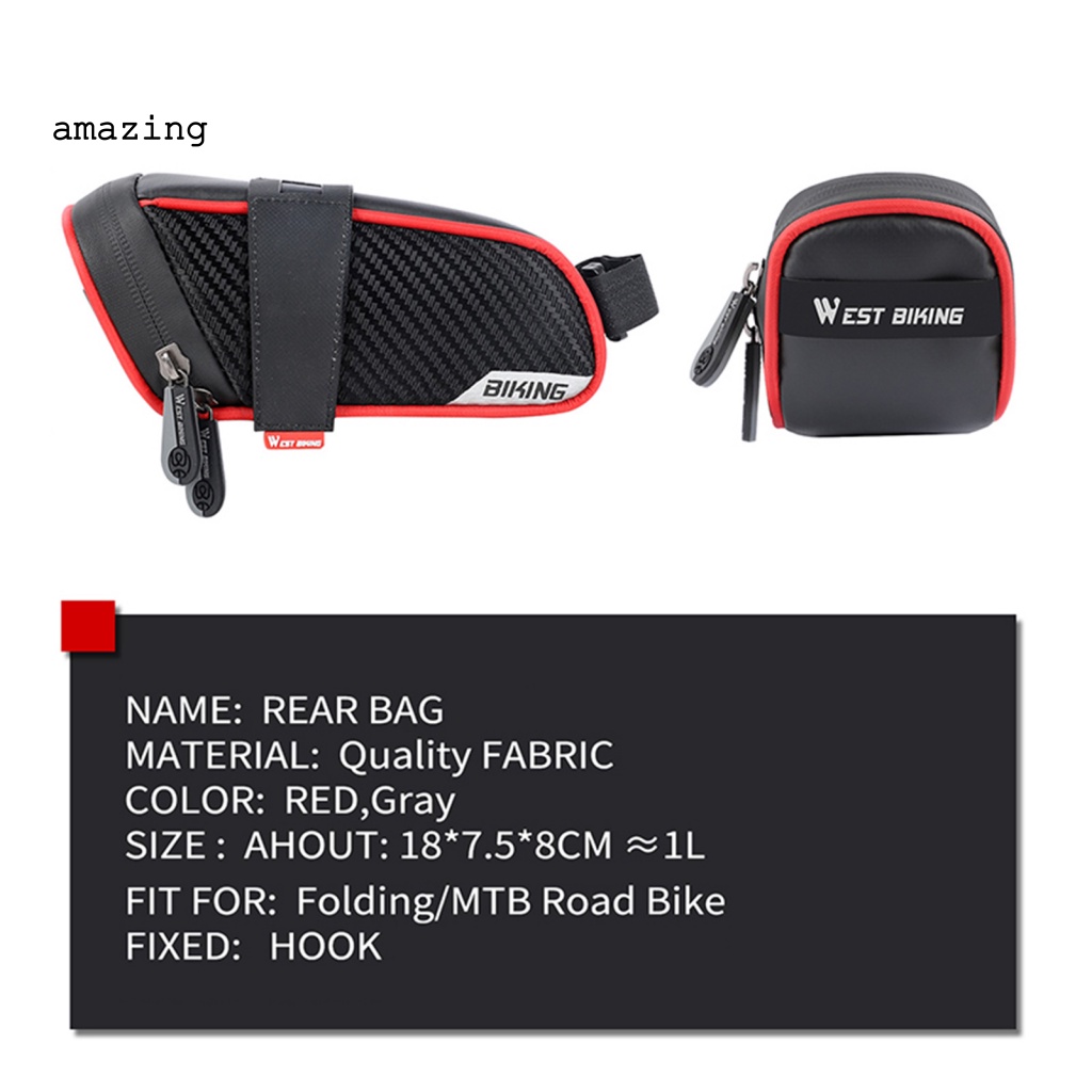 Túi Giả Da Đựng Đồ Gắn Yên Xe Đạp Nhỏ Gọn Dễ Lắp Đặt