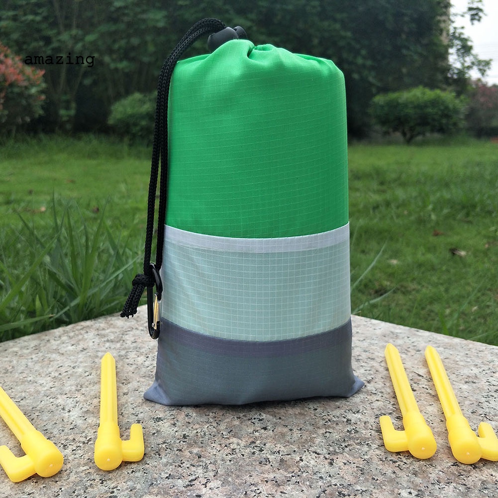 Thảm Cắm Trại / Đi Biển Chống Thấm Nước 210x200cm Có Thể Gấp Gọn Tiện Dụng