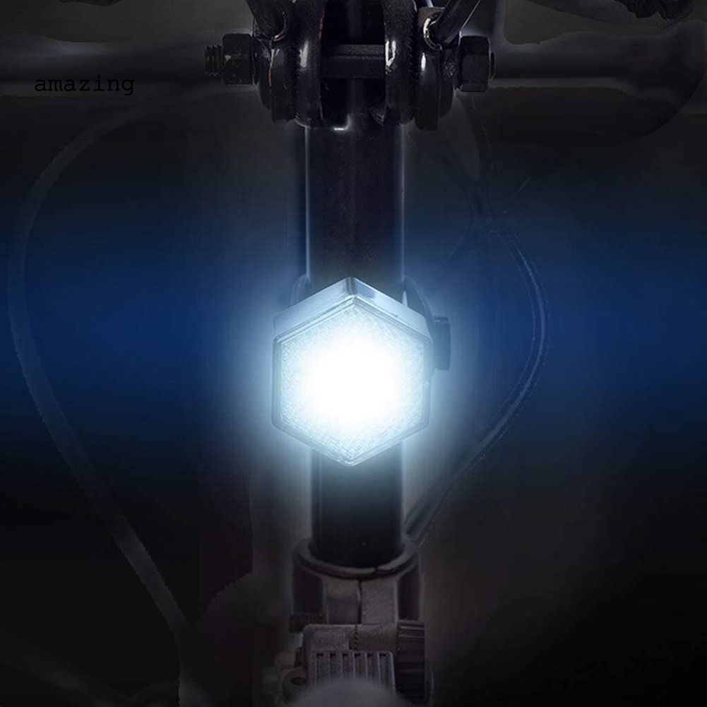 Đèn Cảnh Báo Chống Thấm Nước Có Thể Sạc Lại Bằng Cổng USB Gắn Đuôi Xe Đạp