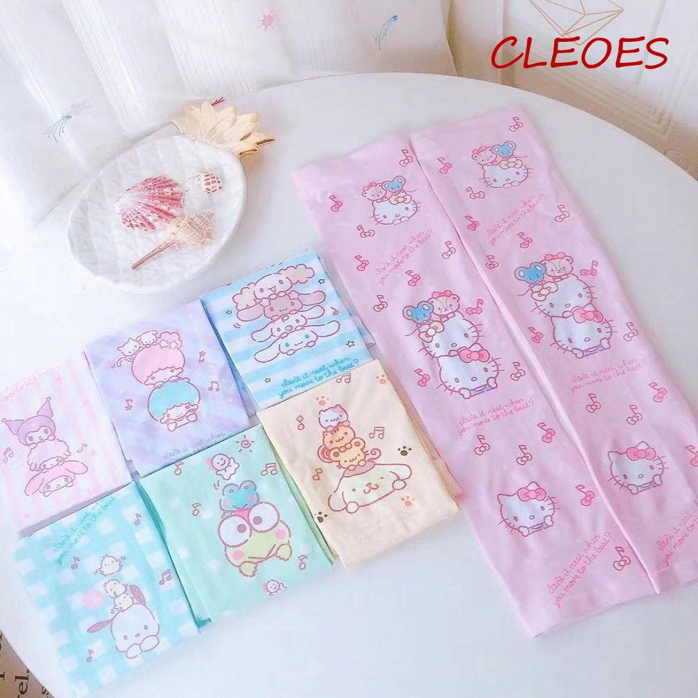 Găng Cánh Tay Chống Nắng Chống Tia UV Họa Tiết Hoạt Hình Dễ Thương Cho Bé Gái