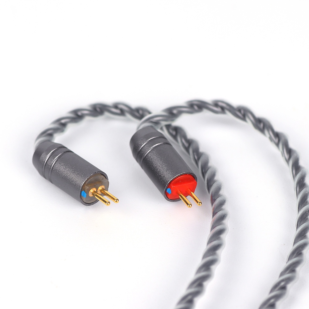 Tripowin Grace Detachable Earphone Cable with Microphone 0.78mm 2Pin Connector Silver-plated Oxygen Free Copper OFC Olina Mele