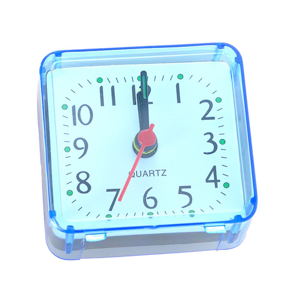 Square Crystal Alarm Clock Watch Alarm Clock Bedside Office Electronic Clock