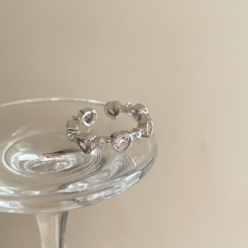 Nhẫn Hình Trái Tim Phong Cách Hàn Quốc Thời Trang Cho Nữ