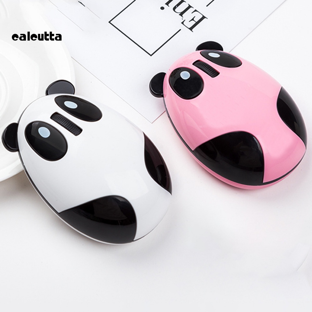 Chuột Không Dây 2.4GHz Hình Gấu Trúc Dễ Thương Thông Dụng Cho PC / Máy Tính