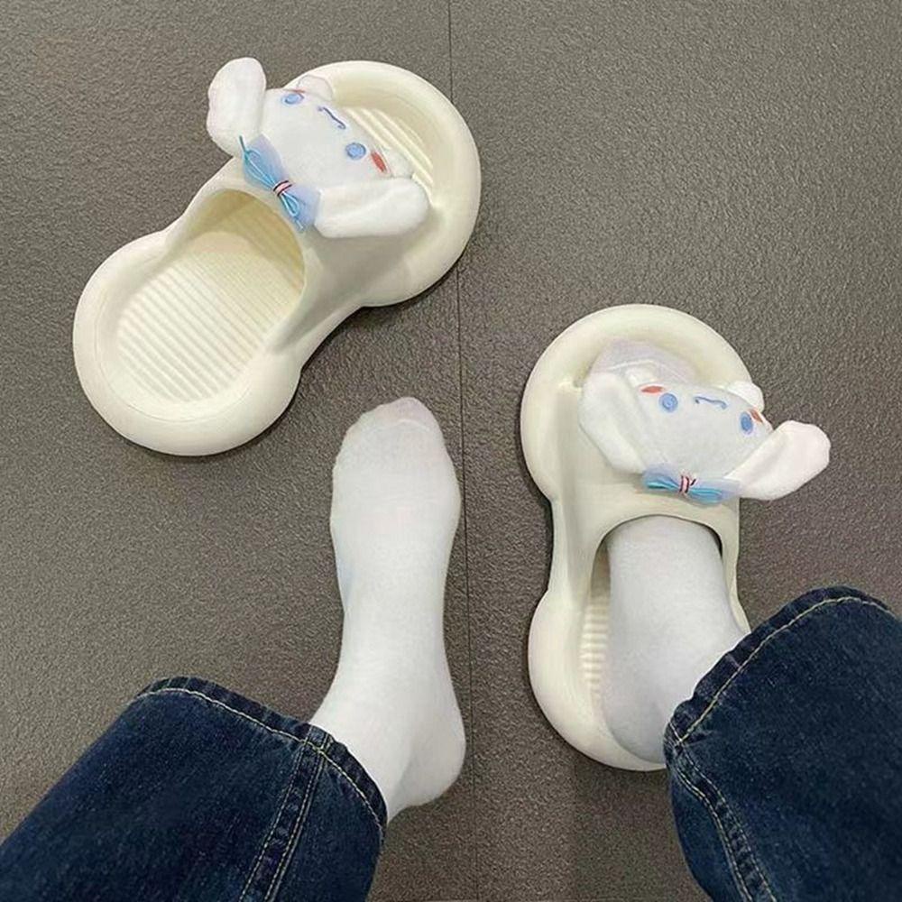 Dép Xỏ Ngón Đế Bằng Họa Tiết Hoạt Hình Thời Trang Đi Biển Mùa Hè Cho Cặp Đôi