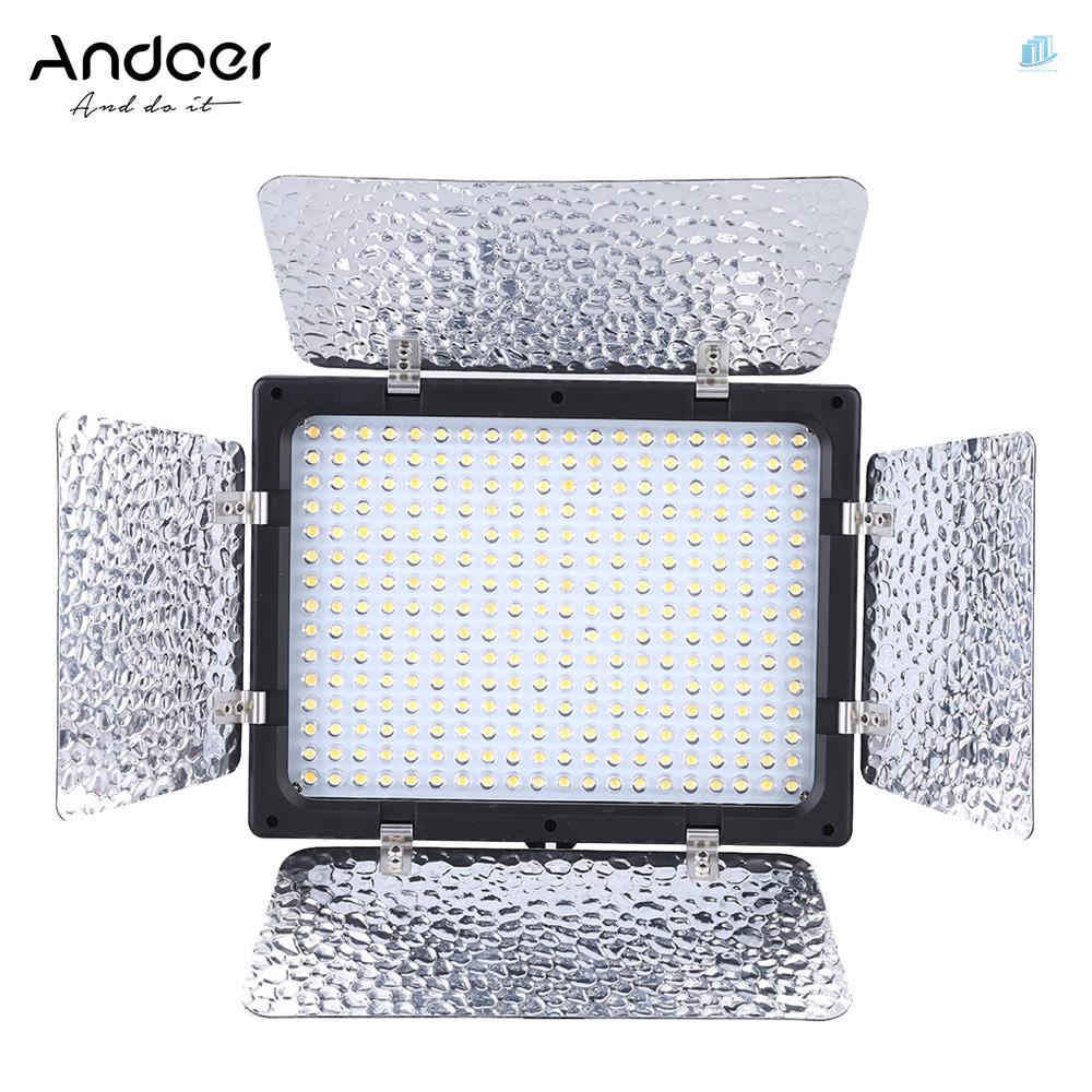 Bảng Đèn Led 300 Bóng 6000K Cho Máy Ảnh DSLR smartwatchinone Andoer W300 W300