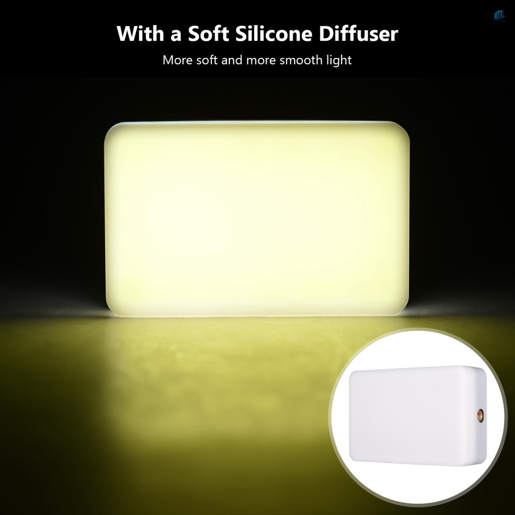 Đèn LED Andoer ST120 Bỏ Túi 2500K-9000K CRI95 + Bộ Lọc Màu Bằng Silicon 6 Màu Chịu Được Nhiệt Độ Cao