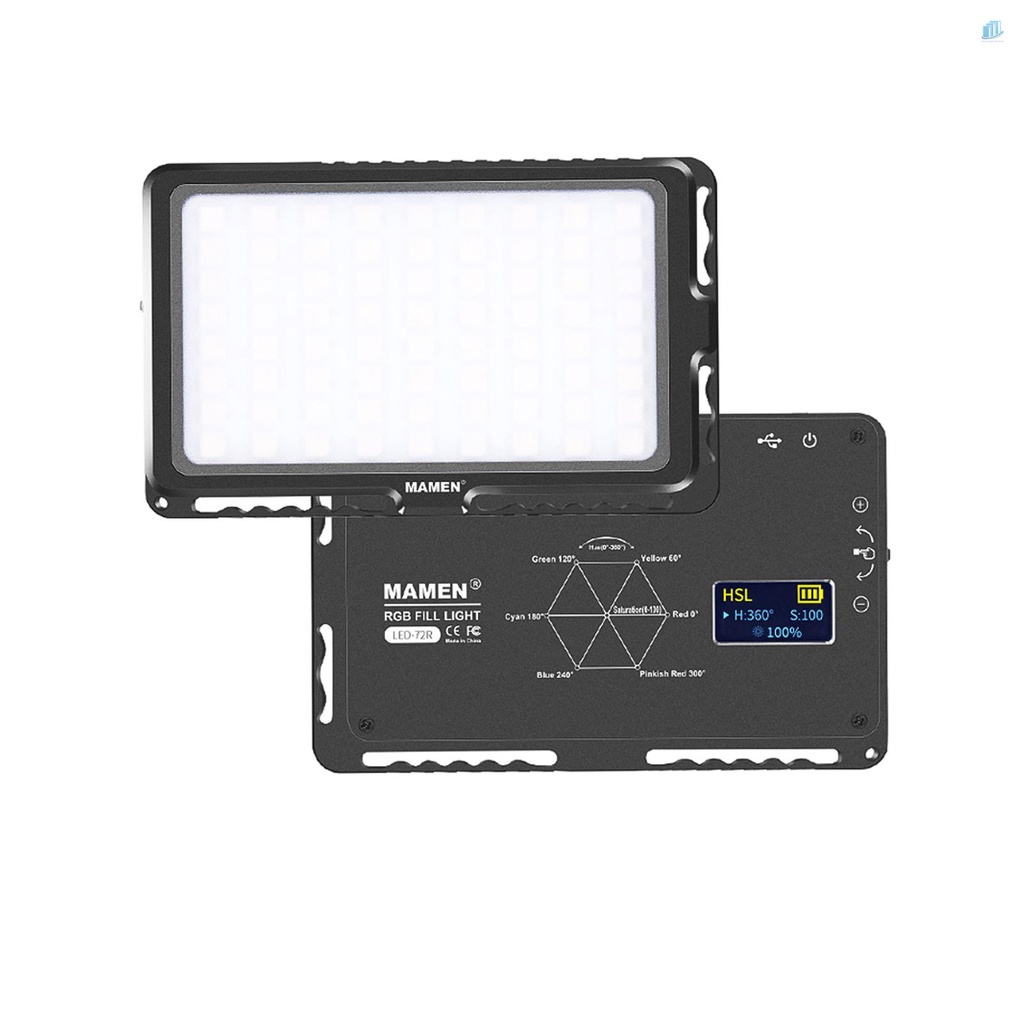 Đèn LED Màu RGB 72R 9 Hiệu Ứng Điều Chỉnh Được 2200K-25000K CRI96 Cho Máy Ảnh DSLR