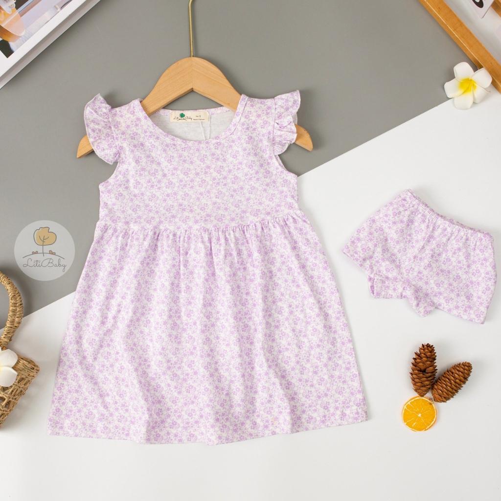 Váy bé gái chất cotton, đầm bé gái size 1-5 tuổi, đầm trẻ em SUNKIDS1 có nhiều màu