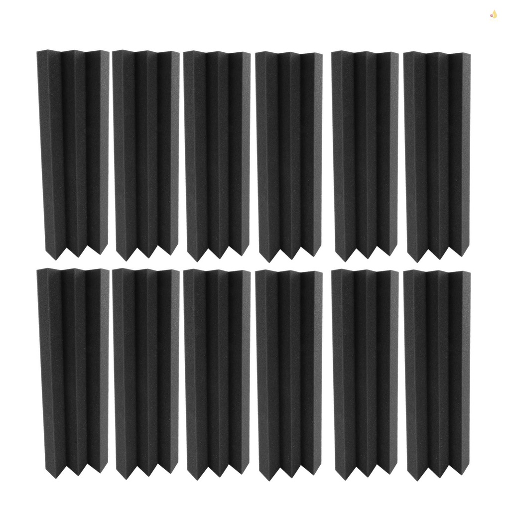Set 12 Tấm Xốp Cách Âm Kích Thước 30 * 7.5 * 7.5cm Chuyên Dụng Cho Phòng Thu