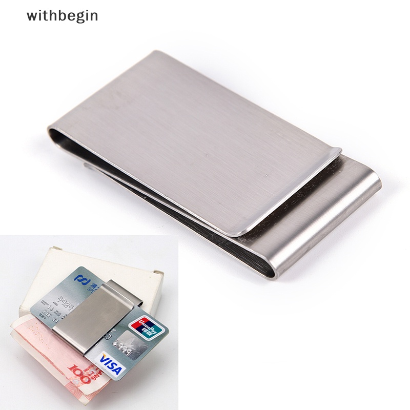 Kẹp Tiền / Thẻ Hai Mặt Bằng Thép Không Gỉ Mỏng