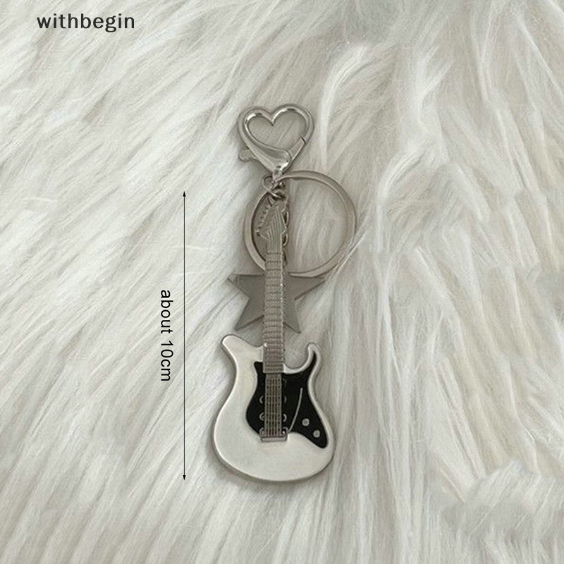 Móc Khóa Hình Đàn Ghita / Ngôi Sao / Trái Tim Ngọt Ngào Thời Trang Cho Nam Và Nữ