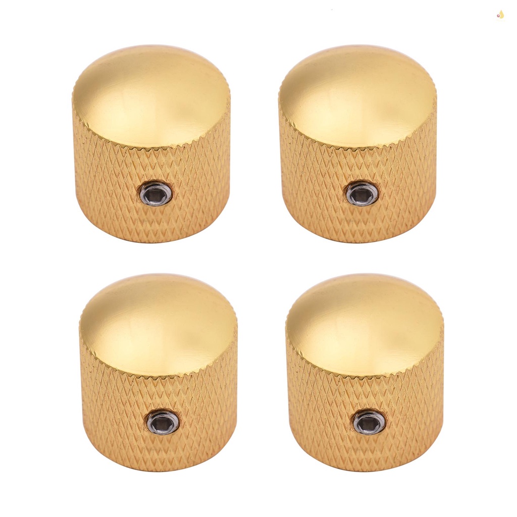 Bộ 4 Núm Vặn Âm Lượng Bằng Kim Loại Hình Lục Giác Cho Đàn Guitar Điện