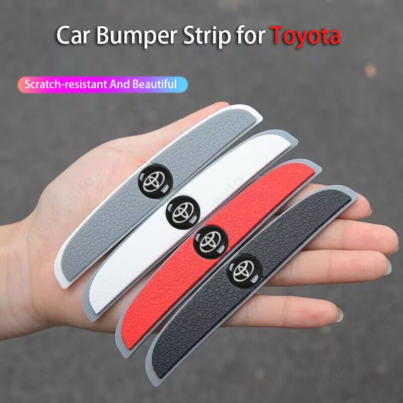 Bộ 4 Miếng Dán Chống Va Chạm Chống Trầy Trang Trí Cửa Xe Hơi Toyota