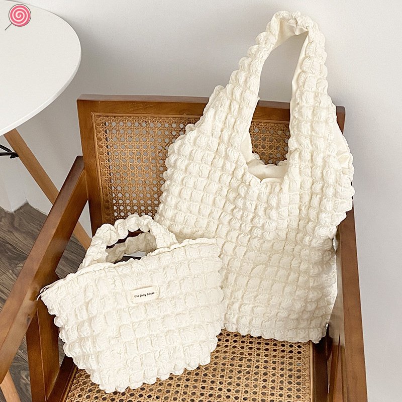 Túi xách mua sắm bằng vải canvas có thể gấp gọn tiện dụng HSU