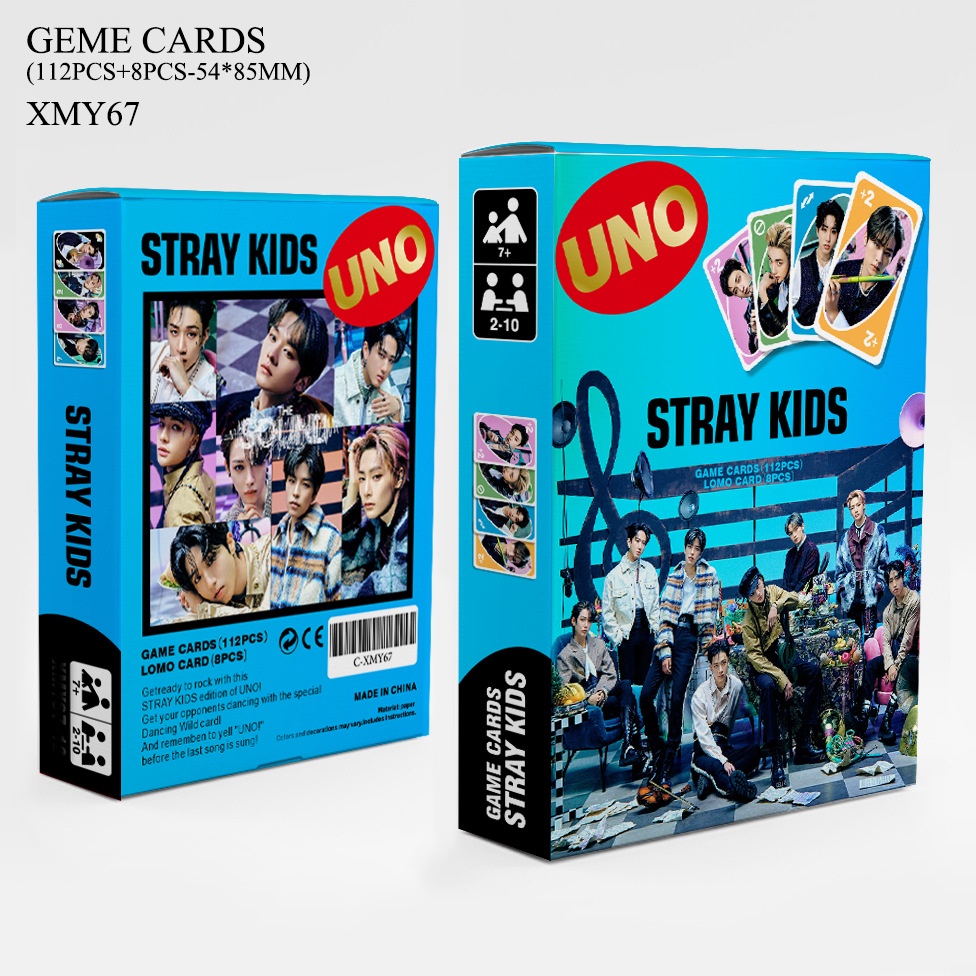 2023 UNO BTS Blackipink BORN PINK StrayKids Enhypen GOT7 Album Card Game Desk Game