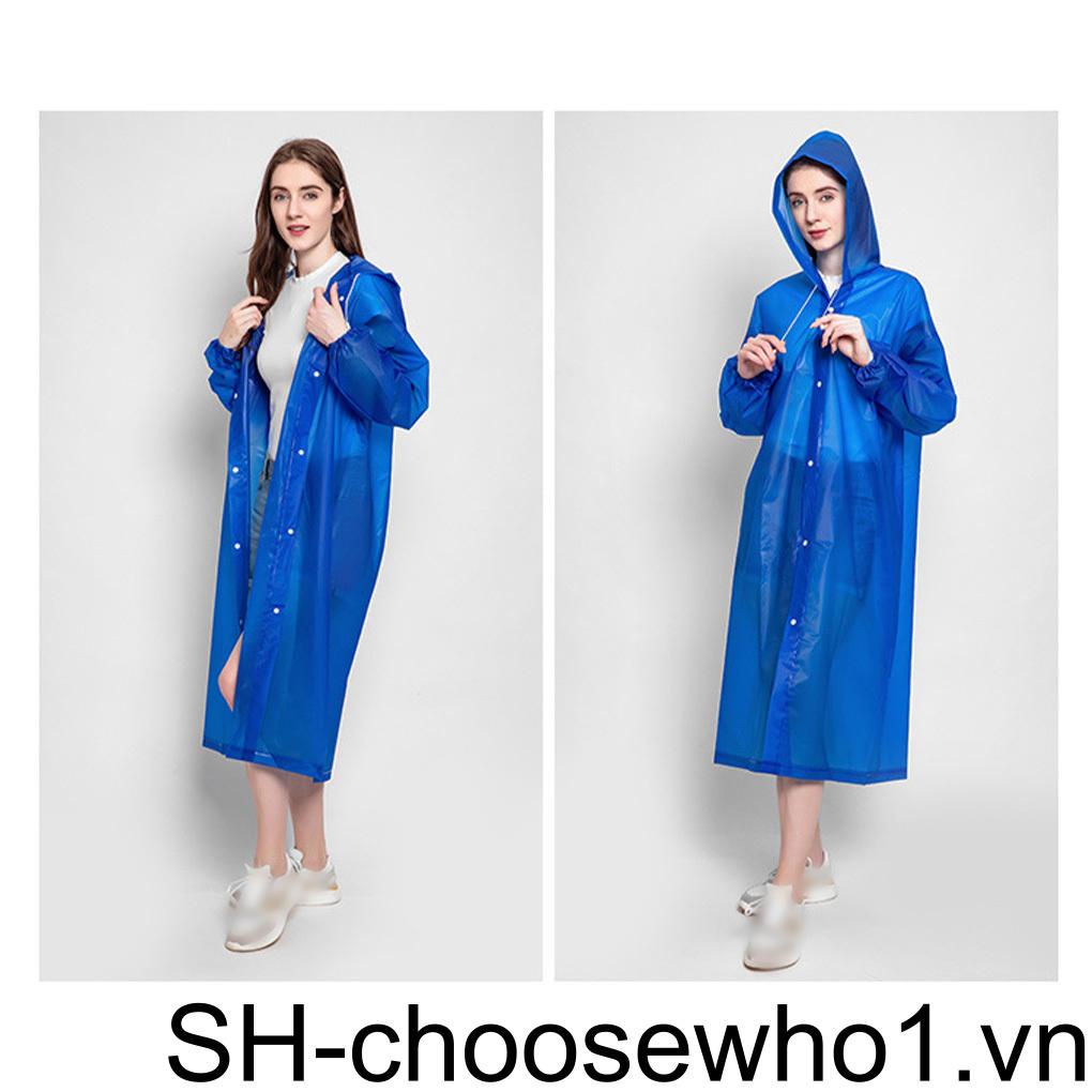Áo Mưa Dài Tay Có Dây Rút Chống Nước Tùy Chỉnh Có Thể Tái Sử Dụng Kích Thước 150-185cm