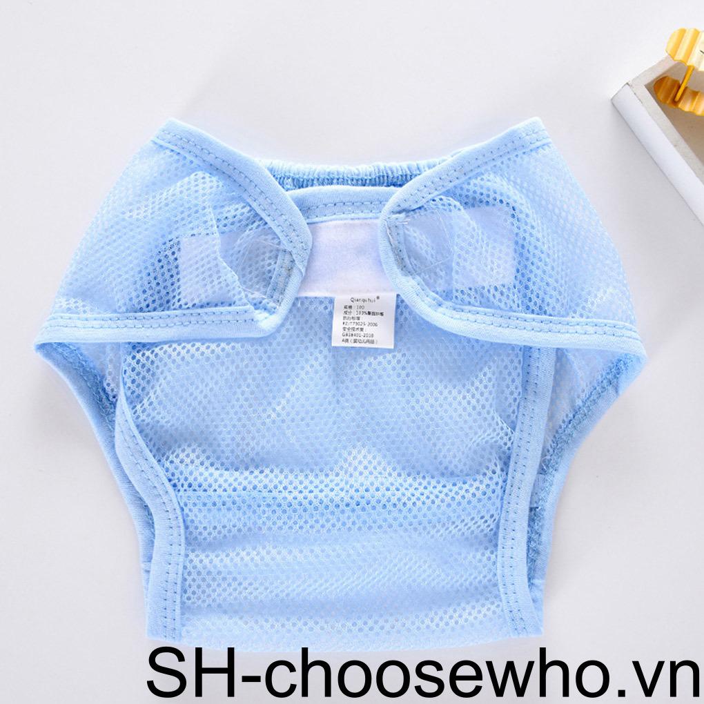 Quần Tã Bằng Vải Lưới Mỏng Thoáng Khí Có Túi Dành Cho Trẻ Sơ Sinh 80