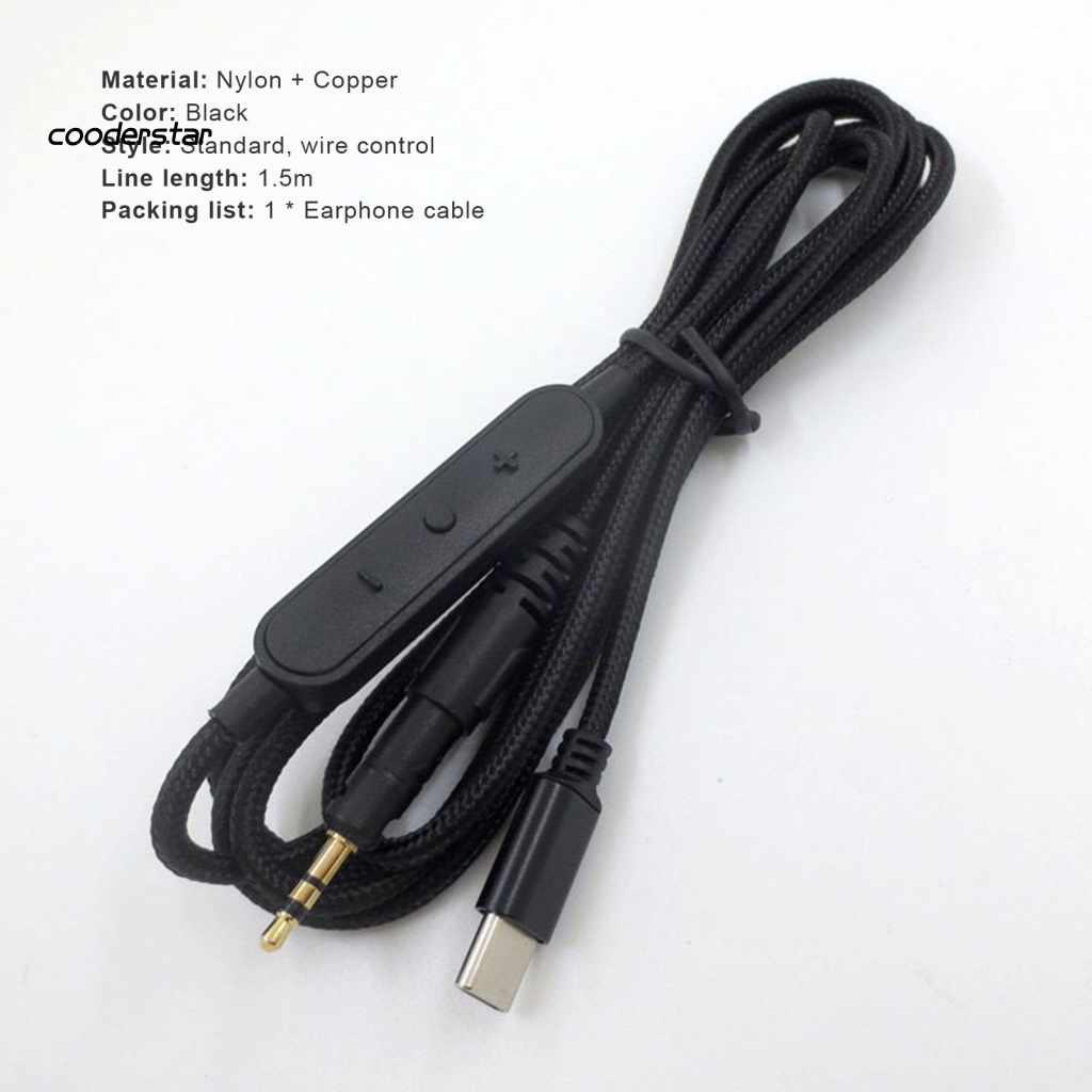 Dây Cáp Âm Thanh Thay Thế 2.5mm Type-C Chống Nhiễu Cho ATH-M40X / M50X / M60X / M70X