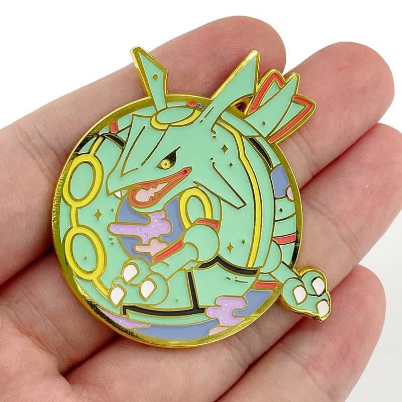 Trâm Cài Áo Kim Loại Hình pokemon groudon kyogre rayquaza Dễ Thương Phổ Biến Thời Trang mewtwo arceus miraidon koraidon