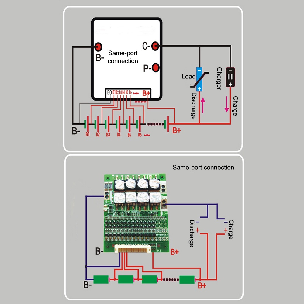 RIRIHI Bảng Mạch Bảo Vệ Pin Lithium 13S 48V 50A Dành Cho Pin 3.7V