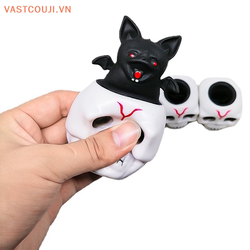 Ly Nước Hình Đầu Lâu Dơi Bằng Cao Su Vui Nhộn Trang Trí Tiệc Halloween