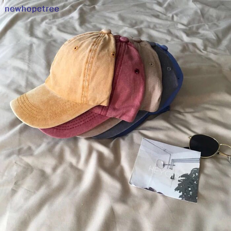 Mũ Lưỡi Trai Cotton Màu Trơn Đơn Giản Cho Nam Nữ