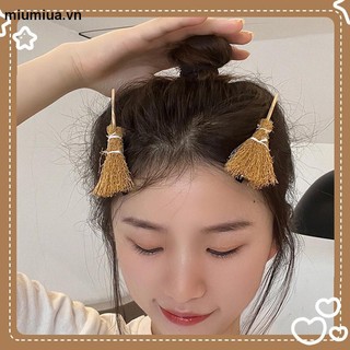 👾miuaKẹp tóc hình chổi mini cute Cho Nữ