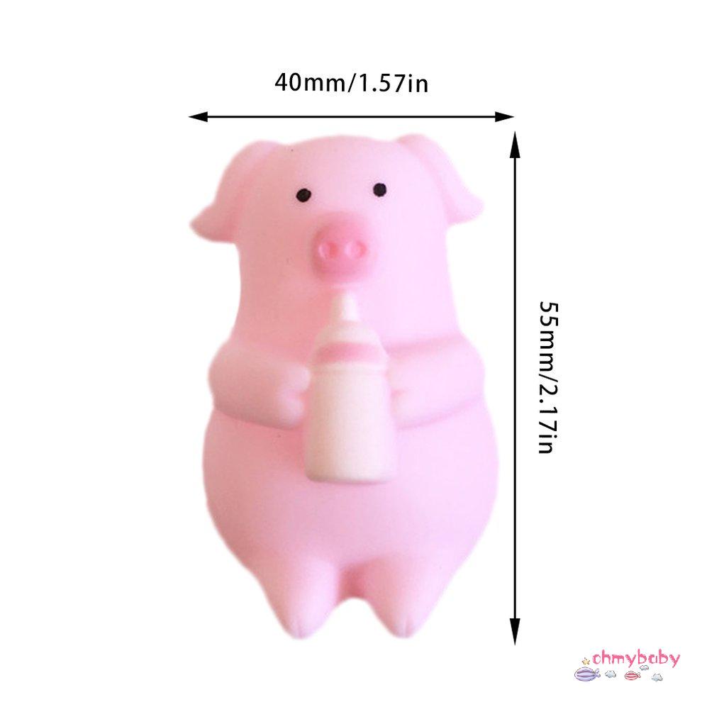 [OMY] Phim hoạt hình màu hồng dễ thương Lợn Bóp La hét Thông hơi con Chai Búp bê Dễ [P/3]