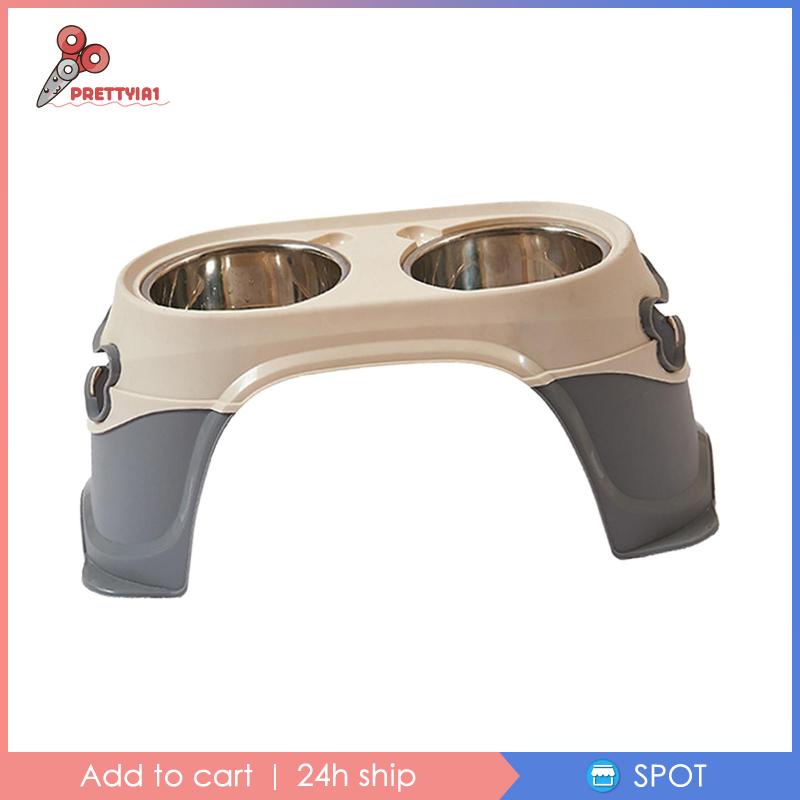 [Prettyia1] Giá Đỡ Bát Đựng Thức Ăn Dành Cho Thú Cưng Chống Trượt