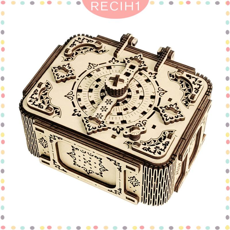 Hộp Nhạc Bằng Gỗ 3D Có Mật Khẩu Dành Cho Gia Đình