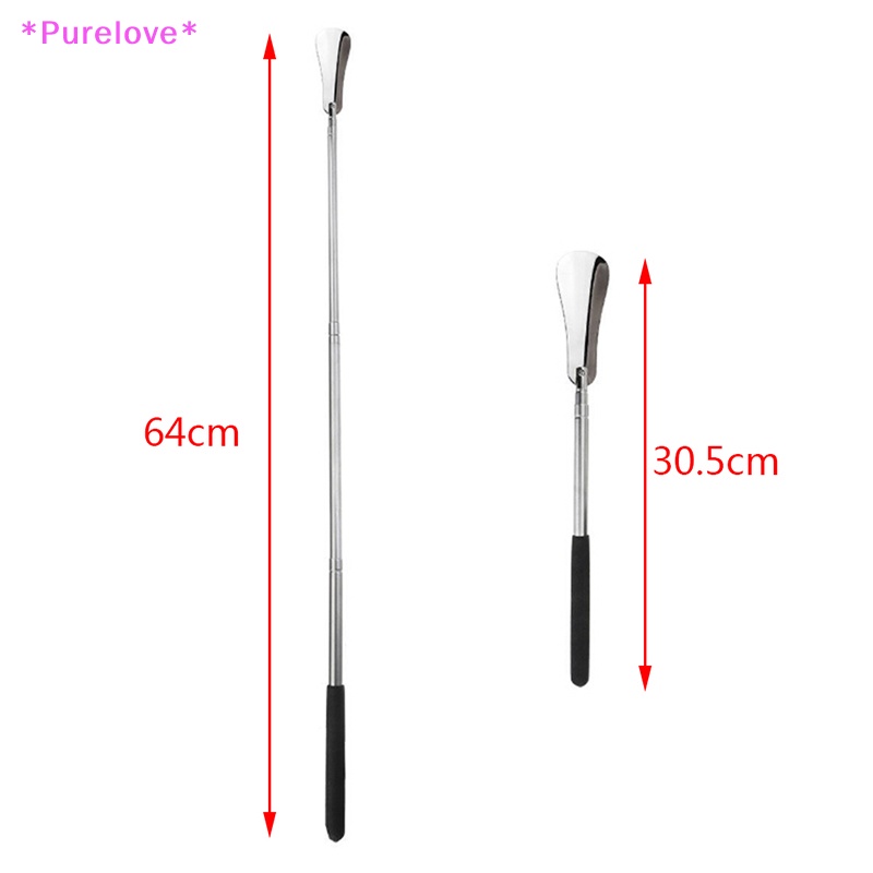 1 Dụng Cụ Hỗ Trợ Mang Giày Bằng Thép Không Gỉ Với Tay Cầm Dài Tiện Dụng Mới